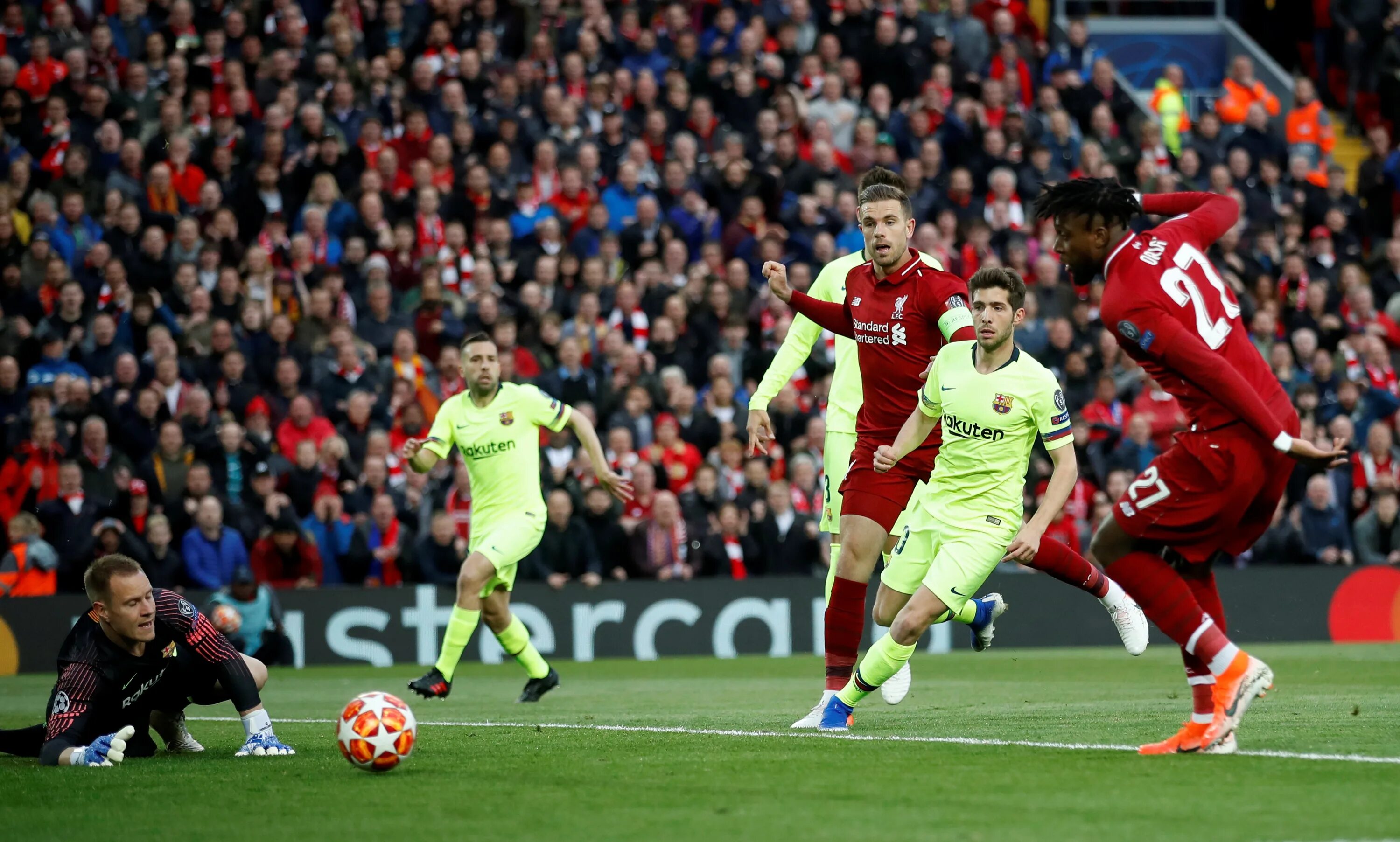 Ливерпуль» – «Барселона» (4:0). ЛЧ-2018/19. Liverpool Barcelona 4-0. Ливерпуль Барселона 4 0 угловой. Ливерпуль Барселона камбэк. 20 июня 2018 года