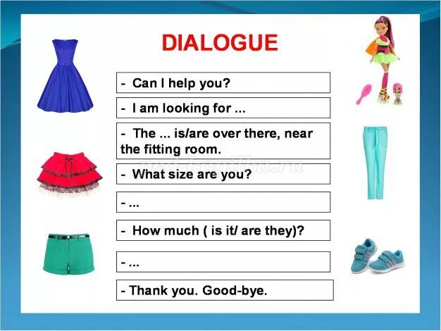 Clothes dialogues. Диалог по теме одежда. Одежда на англ. Диалог по одежде на английском. Диалоги на английском для детей.