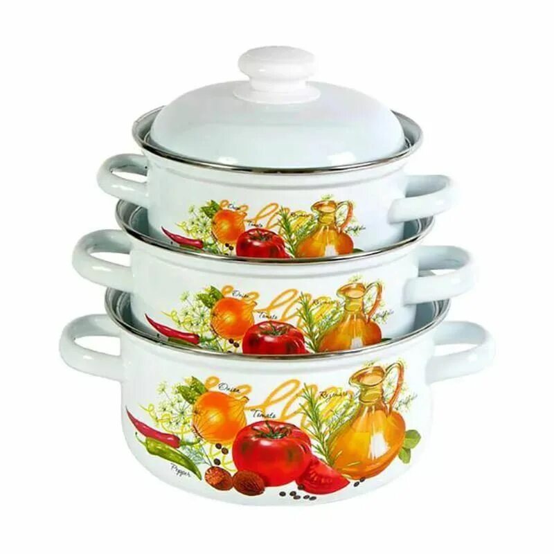 Набор №124-4 "старый город" (1,5л,2л,3л) (1) с-124ап2/4км. Набор посуды эмаль №007 ласковый май (2л,3л,4. 7л, 1. 5л) лысьва. 124 4 5.