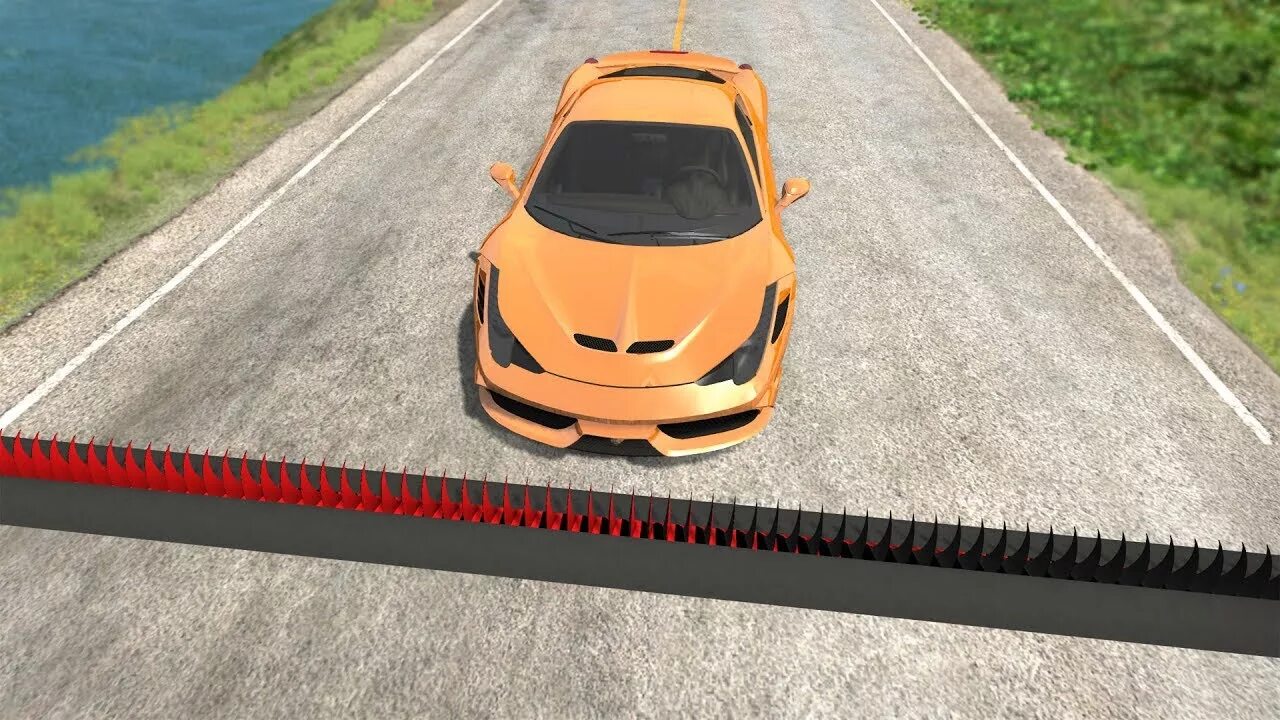 Скорая beamng drive. Cars vs spikes - beamng drive. beamng drive с200. быстрая машина для beamng drive. шипы для бименджи драйв.