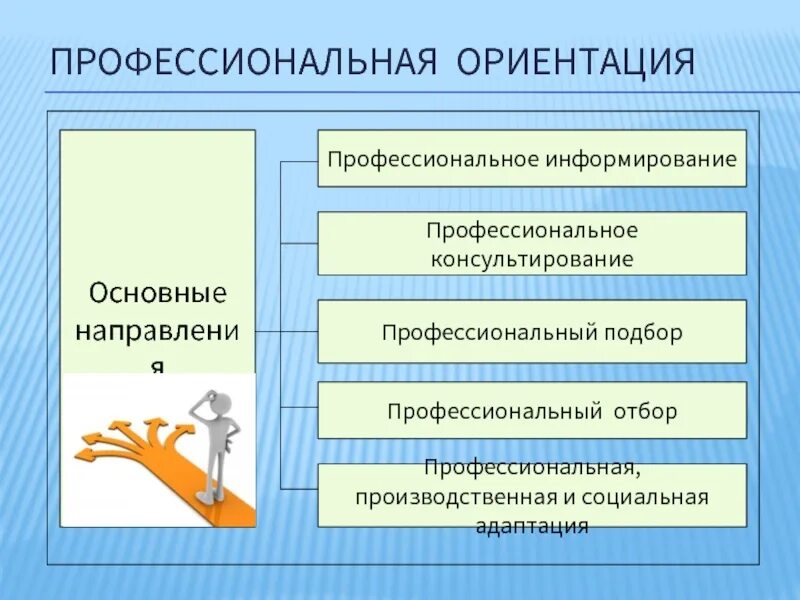 Профессиональная ориентация. Этапы профессиональной ориентации. Направления профориентации. Направленность профориентации. Управление профориентации