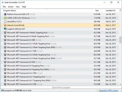 Geek uninstaller