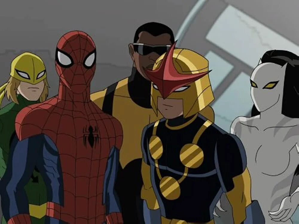 Великий человек паук персонажи. Великий человек-паук мультсериал команда. великий человек-паук мультсериал герои. великий человек паук 2 сезон 25 серия. великий человек паук команда паука.