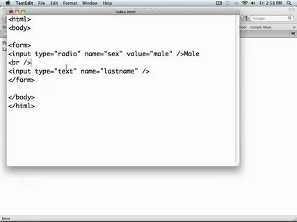 Radio html