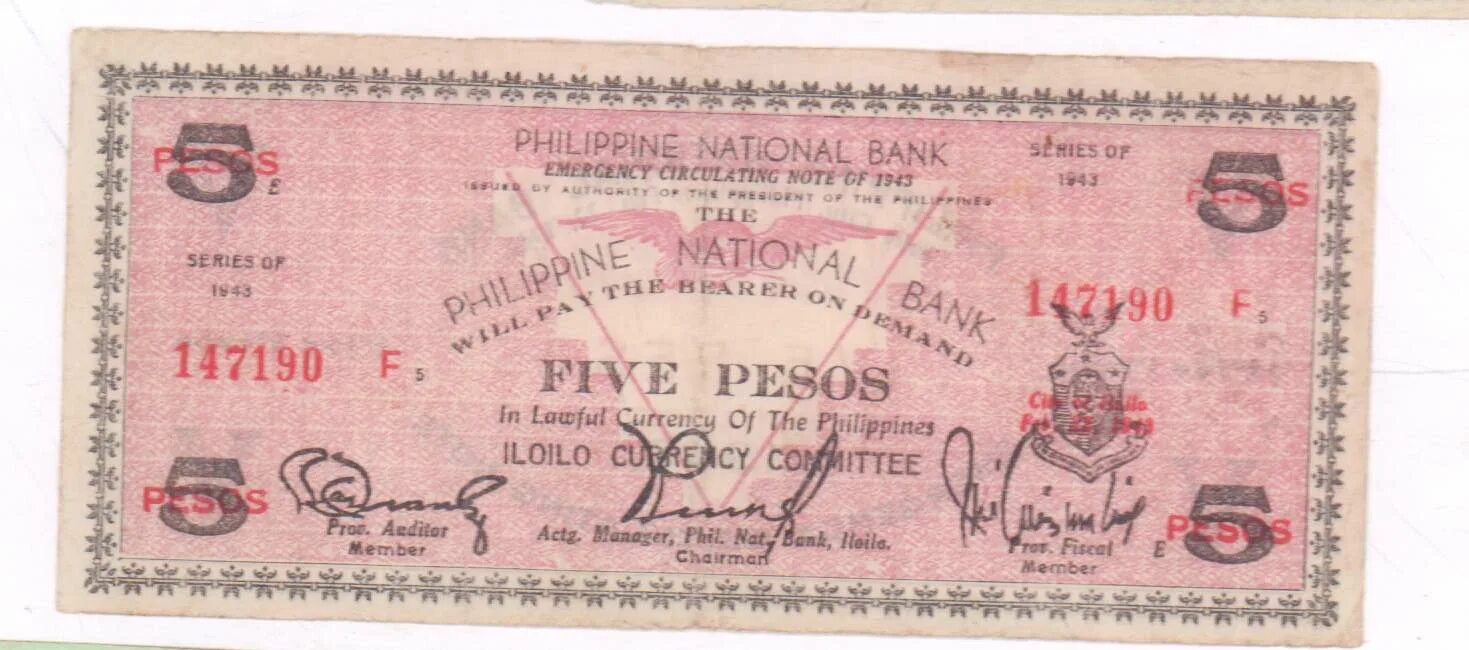5 Песет 1943. 20 Песо Филиппины 1943. Песо 1941 года. Песо Филиппины обозначение.