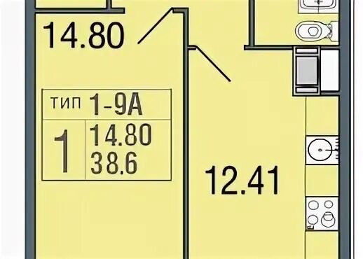 41 м2