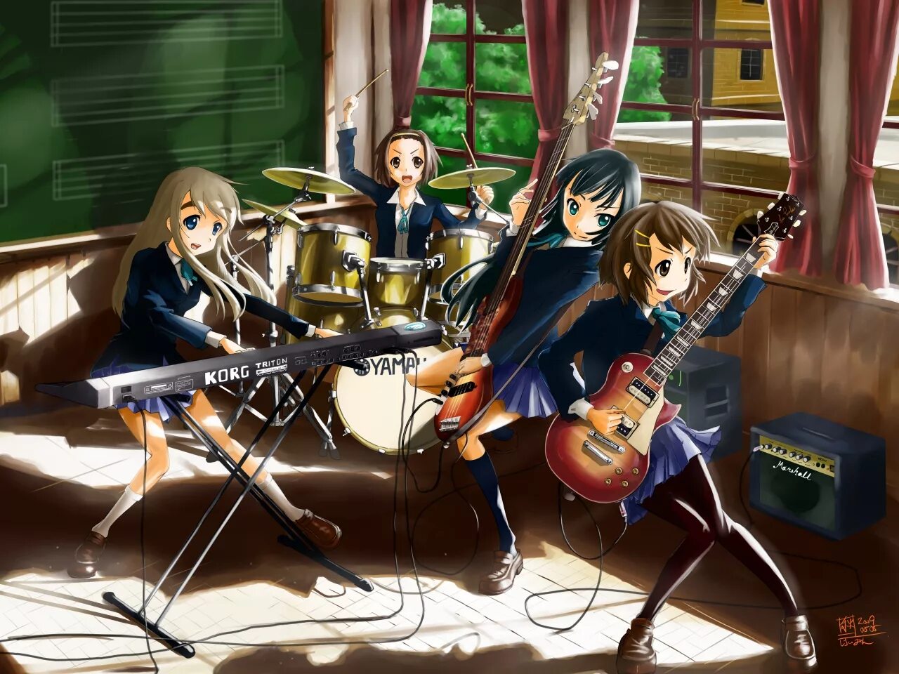 Юи хирасава и мио акияма. Группа мио. Кейон юи и мио. Кейон рицу. Mio akiyama k-on группа.