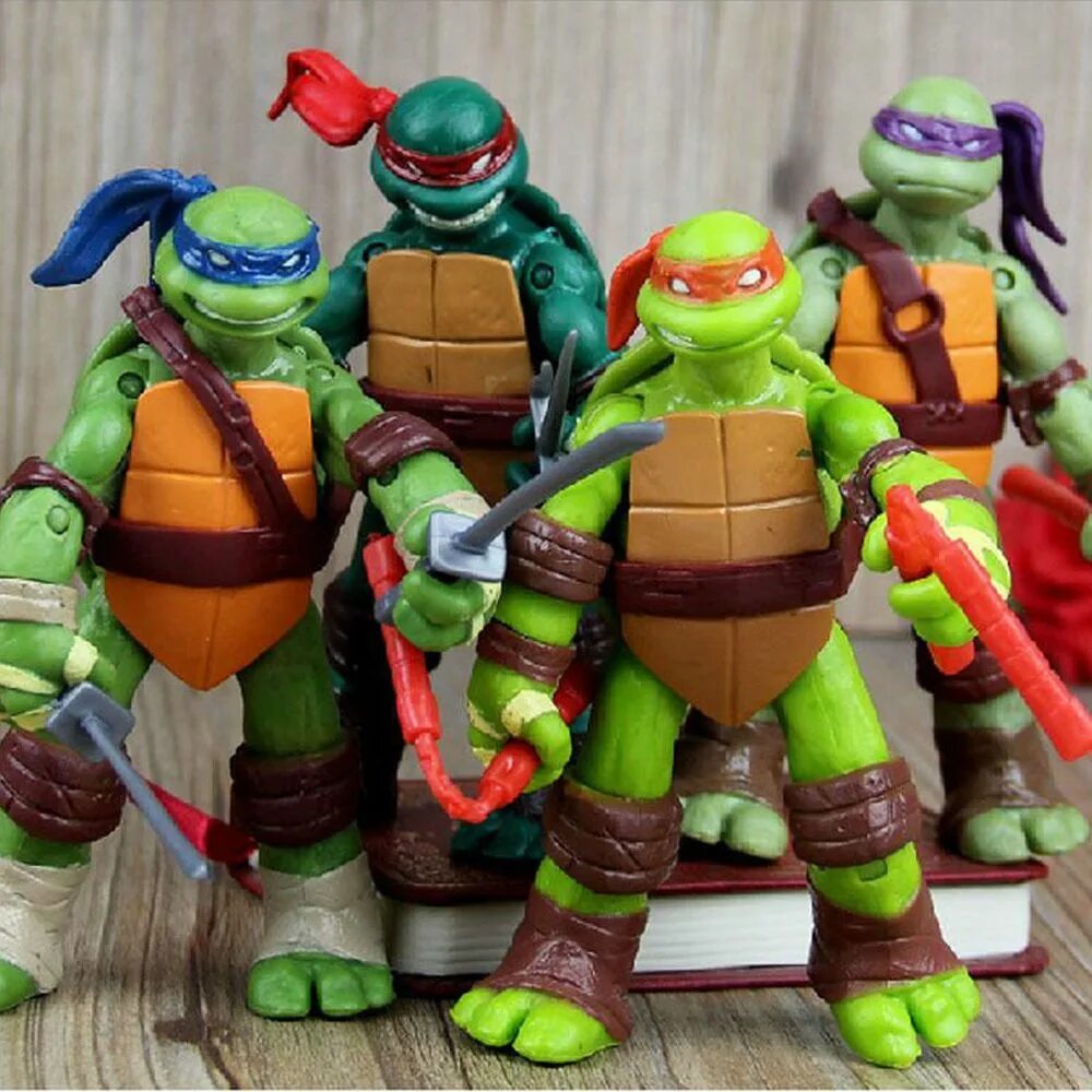 Набор фигурок TMNT XL Черепашки-ниндзя 4шт 91122. Фигурки Черепашки ниндзя 2006. Фигурка playmates Toys TMNT Classic Figure collection 91080. Игрушки Черепашки ниндзя Белканоид.