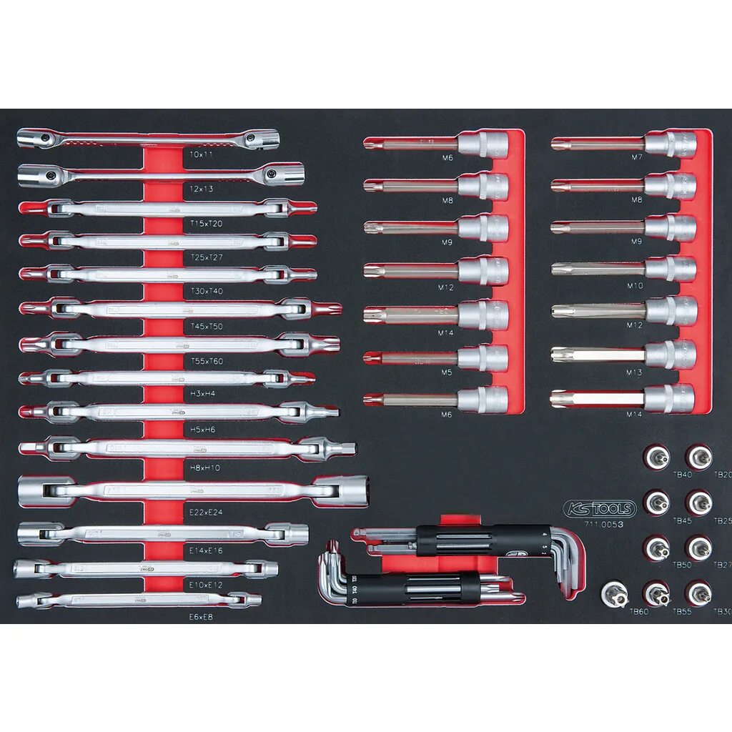 Scs tools. Tools 53pcs. инструментальная 21. набор torx для vag. инструмент на т.