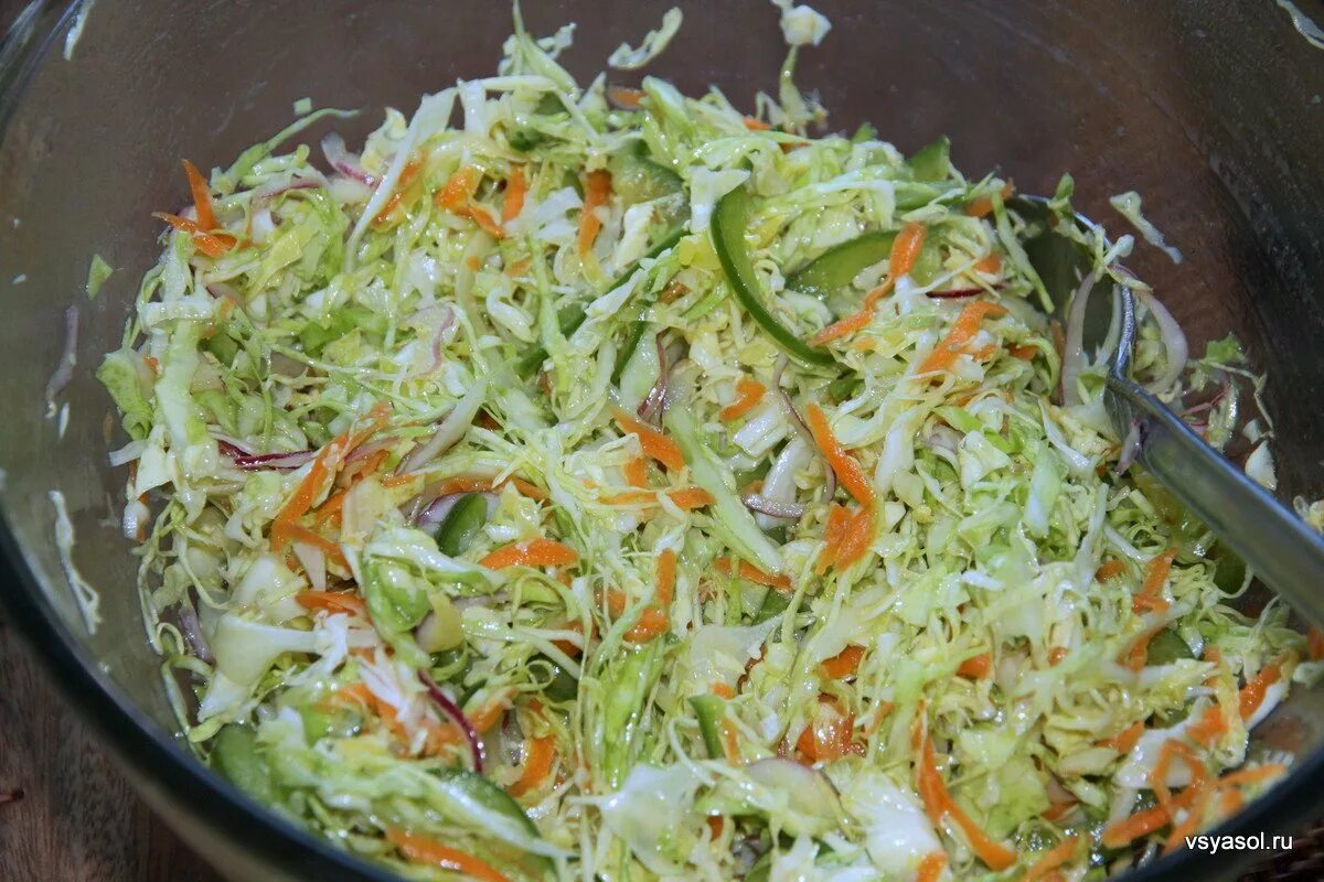 Салат весенний рецепт с капустой