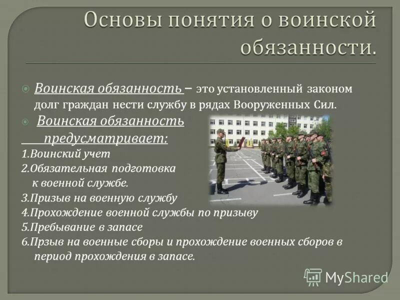 Воинская обязанность. Обязательства подготовка граждан к военной службе. Воинская обязанность. Права и обязанности военнослужащих. Обязанности военнослужащего.
