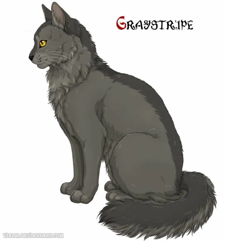 Как выглядит клубок из котов воителей Graystripe by fuzzyfire932 on deviantART Warrior cats fan art, Warrior cat drawi
