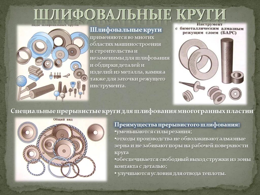 Обработка шлифовального круга. Режущий инструмент в машиностроении круги. Абразивные инструменты в машиностроении. Прерывистый шлифовальный круг. Обработка материалов.