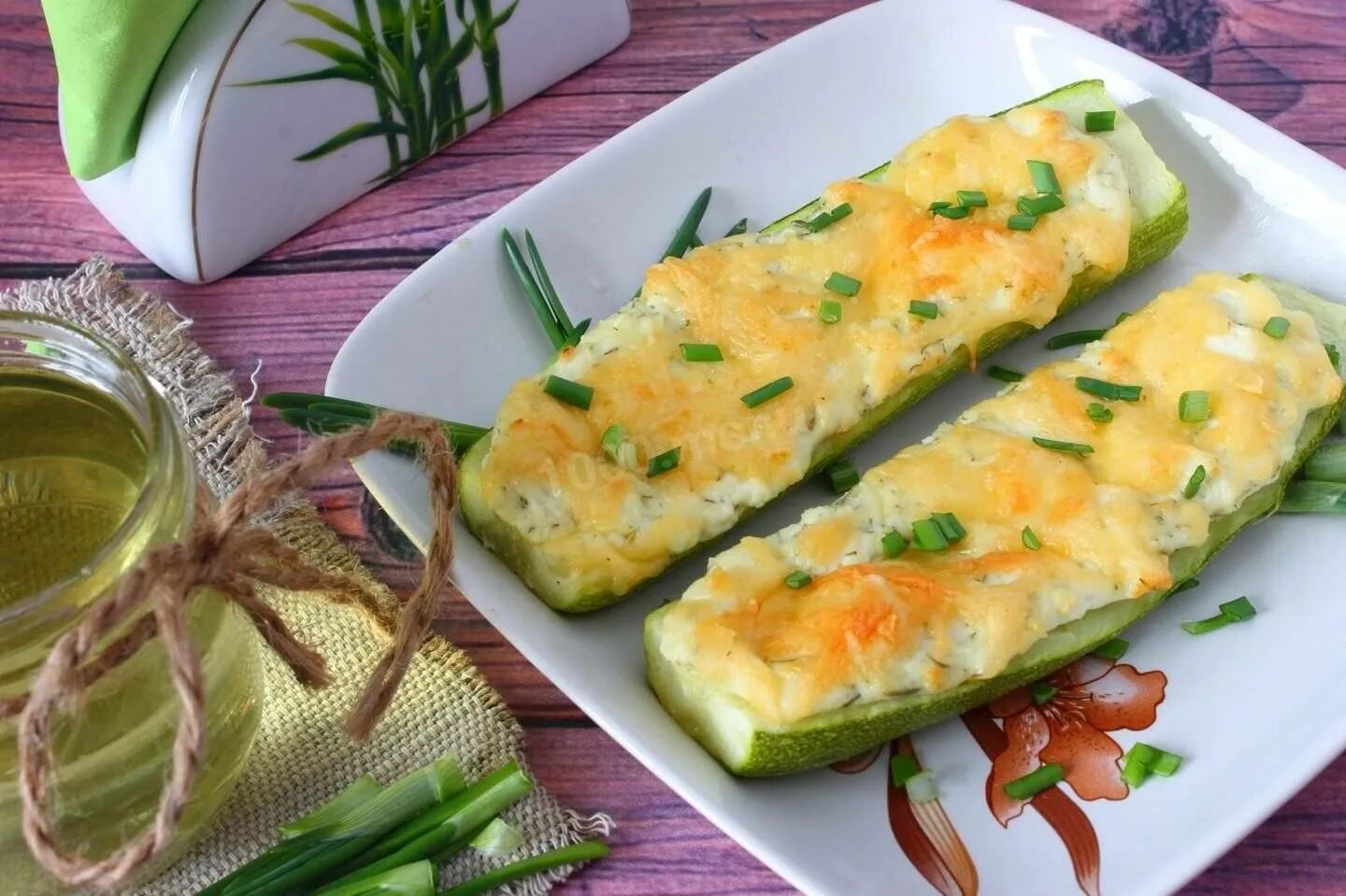 Простой рецепт кабачков с сыром