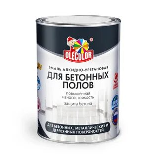 Эмаль для пола olecolor алкидно уретановая