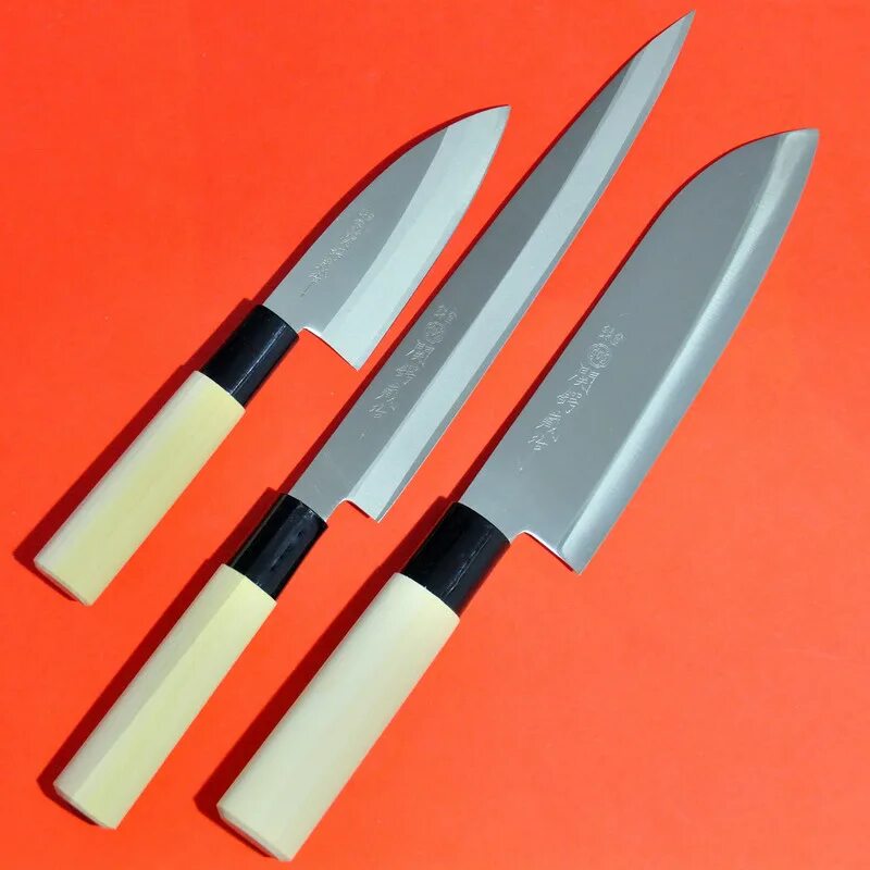 Рукоятки японских кухонных ножей. Fuji cutlery tojuro tj- giftset- b 16,516 см. Кухонный нож японский такохики. Японские ножи samura. Японский нож для суши.