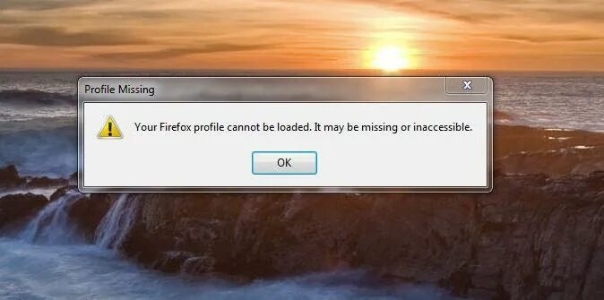 Загрузить ваш профиль firefox. Отсутствует профиль firefox. профиль отсутствует. не удалось загрузить профиль firefox. your firefox profile cannot be loaded. it may be missing or inaccessible..