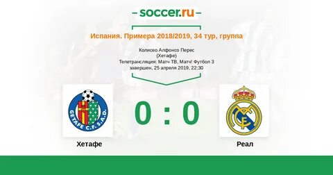 Реал футбол результаты матчей