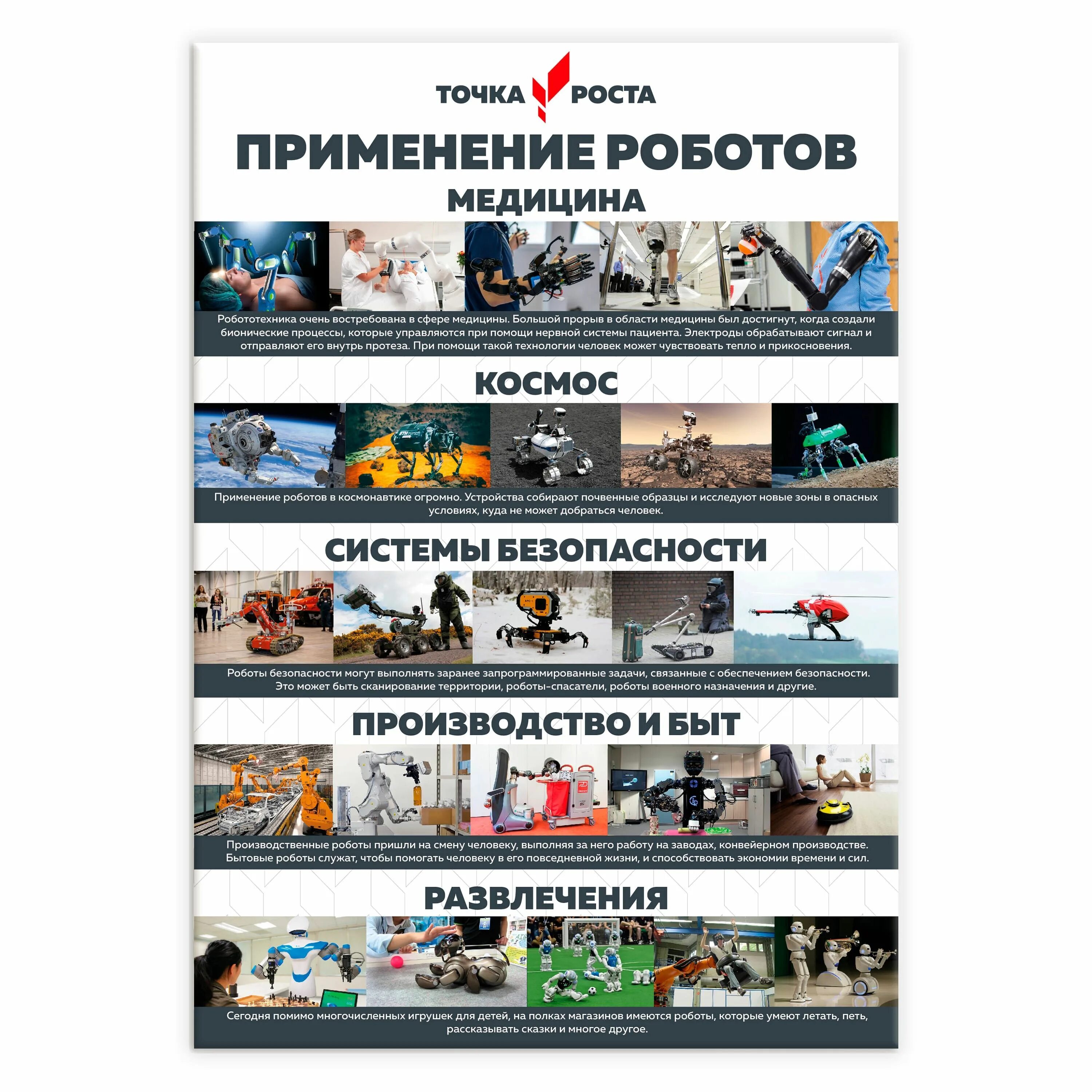 В процессе использования и роста. Стенд точка роста с информацией естественнонаучной направленности.