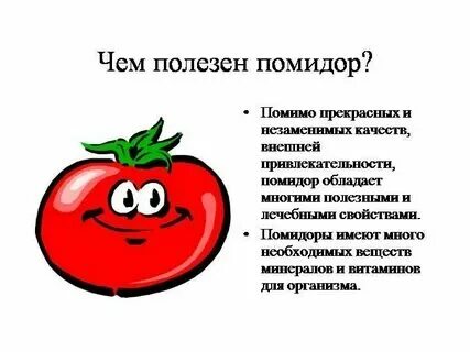 Польза и вред помидоров