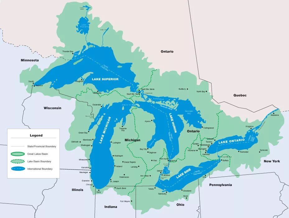 Великие американские озера расположены в. Великие озера США И Канады на карте. Великие озера Канады на карте. Озера верхнее Мичиган Гурон Эри Онтарио на карте Северной Америки. Система великих озер на карте.