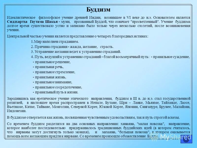 тест философия индии