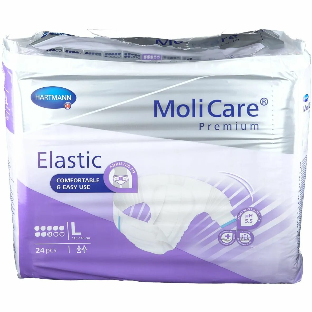 Hartmann MOLICARE Premium Elastic. MOLICARE Premium Elastic. Подгузники MOLICARE super для взрослых.