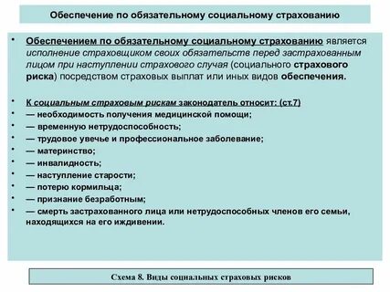 Виды обеспечения по обязательному страхованию