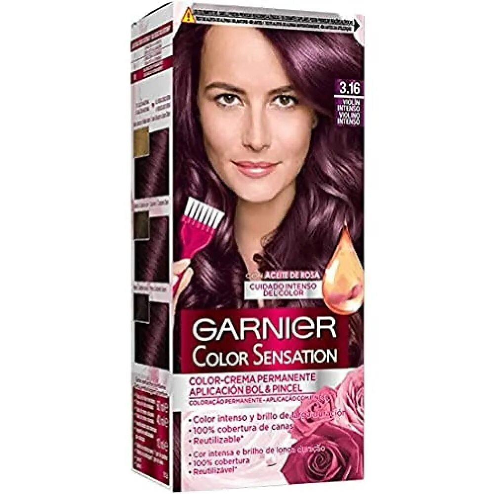 Колор сенсейшен 3.16. Garnier Color Sensation 3.16. Garnier аметист 3.16. Крем-краска Garnier Color Sensation 3.16 аметист.