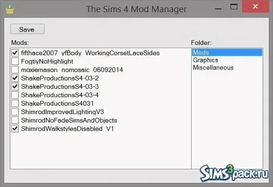 Mod folder manager