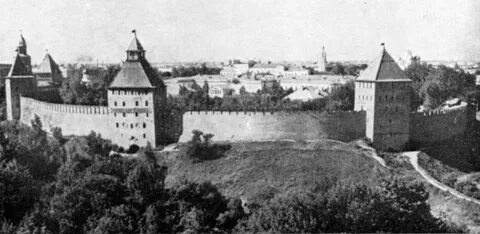 Кремль в древнем новгороде