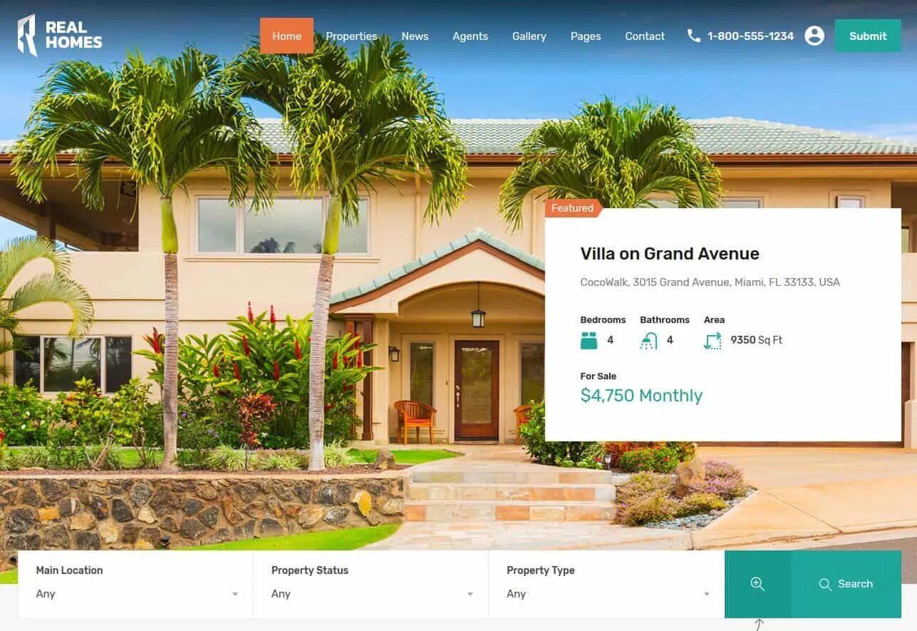 Home wordpress. Real estate website template. elite estate site. home sweet real estate wordpress theme. alex r real estate agency.