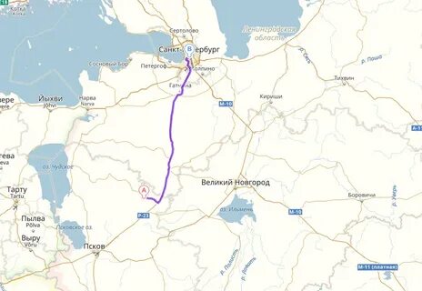 В петербург через псков