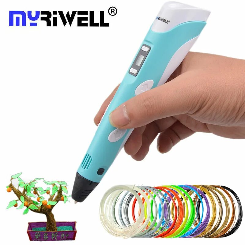 3d ручка (3d pen). Myriwell rp100b. 3d ручка rp100b голубая. 3 д ручка magic pen dpen-150. 3d ручка розовая 3dpen-2 с набором пластика abs 10 цветов по 10 метров.