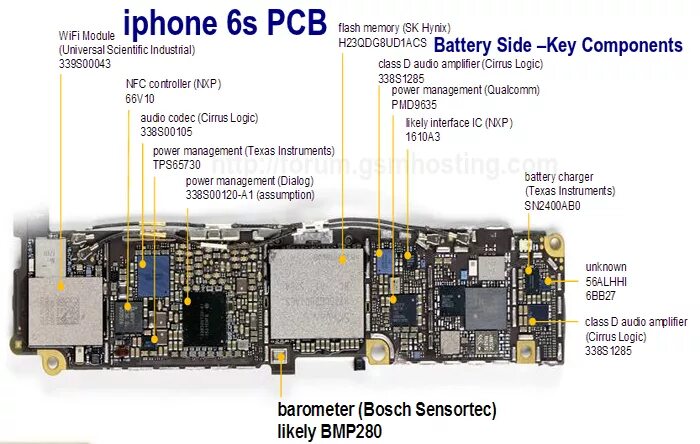 Iphone 6s plus висит в DFU, отсутствует элемент