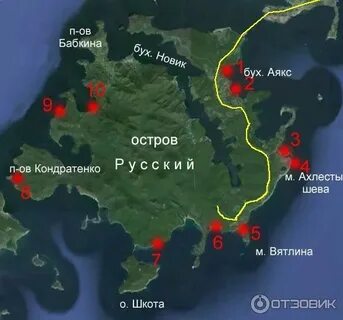 Где находится остров русский