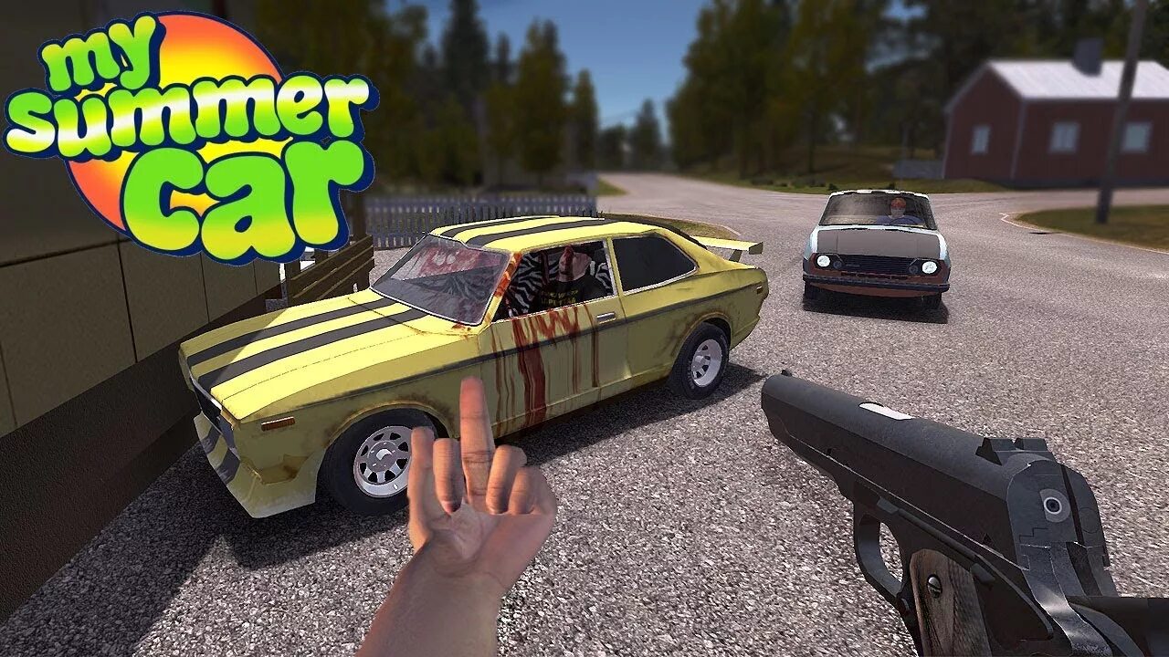 Видео игра my summer. My Summer car полиция. My Summer car последняя версия. Полиция май саммер саммер кар. Машины полиции в my Summer car.