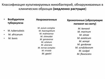 Классификация возбудителей