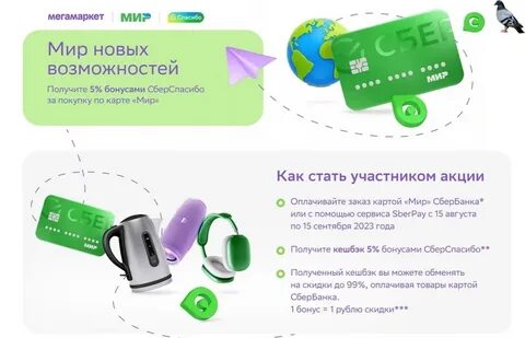 Повышенный кэшбэк сбер спасибо