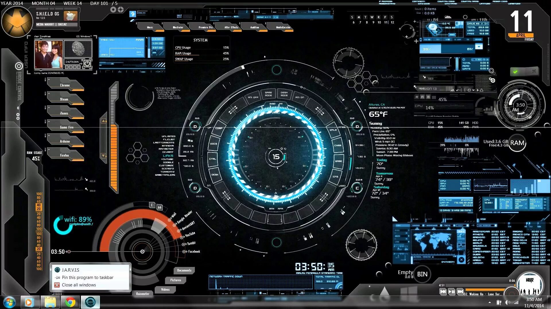 Desktop interface. Темы для райнметер. Интерфейс Джарвиса. Джарвис Rainmeter. Тема Jarvis.