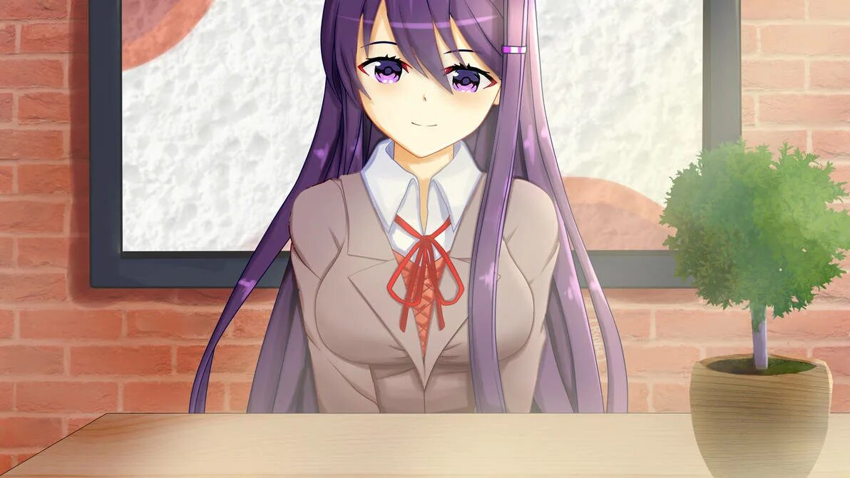 Юри ДДЛК. Yuri DDLC. Doki Doki Literature Club Yuri.