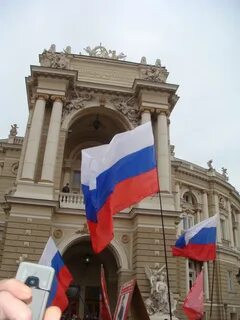 Одесситка с флагом жива