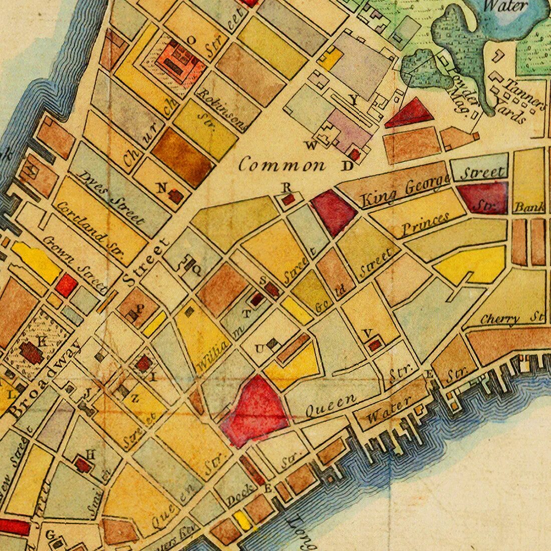 Нью Йорк 1776. City Plan. New York Map Plan. Vintage Map of New York. Old plan