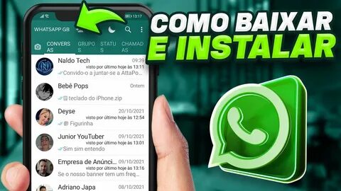 como baixar whatsapp gb, como baixar gb whatsapp, whatsapp gb a...