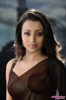 Trisha black saree