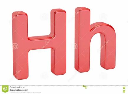 Englisches Alphabet Des Buchstaben H, Wiedergabe 3D Stock Abbildung - Illus...