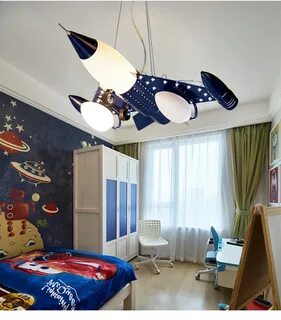 Люстра самолет в детскую