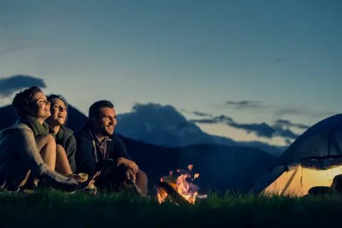 Camping with my friends
