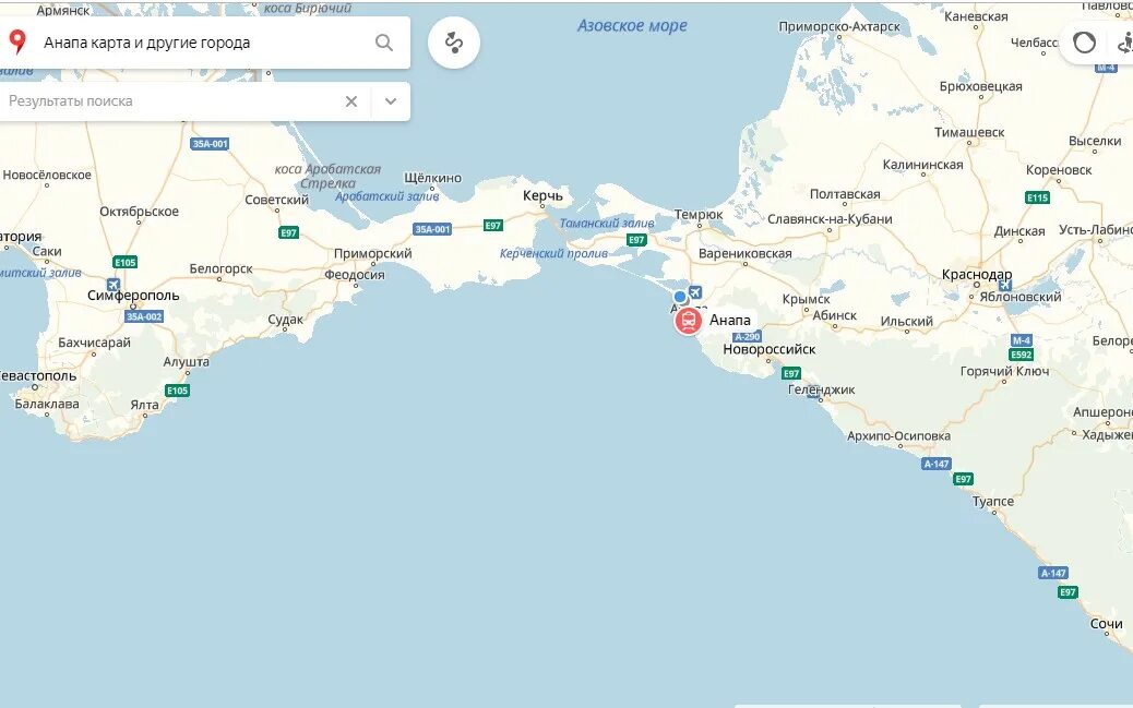 Черное море от москвы в каком направлении