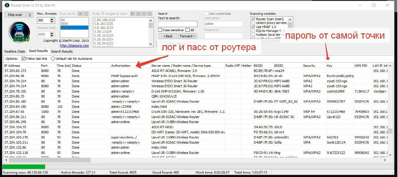 Прога для подбора пароля
